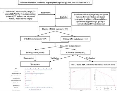 Development and validation of a nomogram to predict cervical lymph node metastasis in head and neck squamous cell carcinoma